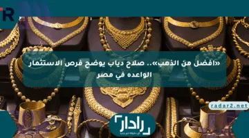 «أفضل من الذهب».. صلاح دياب يوضح فرص الاستثمار الواعدة في مصر